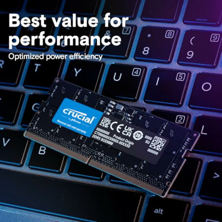 楽天市場】Crucial ノートPC用増設メモリ 8GB(8GBx1枚) DDR5 4800MT/s 