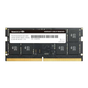 Team m[gPCp SO-DIMM DDR5 5600MHz PC5-44800 16GB EliteV[Y {Kۏ