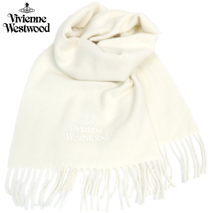 楽天市場 ヴィヴィアンウエストウッド マフラー Vivienne Westwood White オーブ ロゴ同色刺繍 白 Vwm1621 ブランド ヴィヴィアン プレゼント ギフト あす楽対応 クリスマス バレンタイン ウール 男女兼用 ビジネス カジュアル おしゃれ メンズ レディス 人気 高級