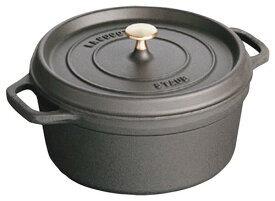 ◇高嶋金物店◇staub ストウブピコ・ココット ラウンド ブラック 20cm 40509-487