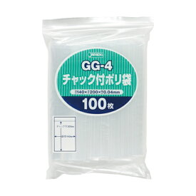 ◇高嶋金物店◇ジャパックスGG-4 チャック付ポリ袋 透明 100枚×50冊