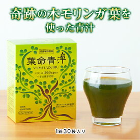 【公式】葉命青汁2.5g×30本入り 栄養補助食品 栄養不足 健康維持 食物繊維 健康 栄養補給 モリンガ 乳酸菌 美味しい 青汁 低糖質 甘味料不使用 粉末 大麦若葉 ミネラル ダイエット 野菜不足 野菜青汁 健康食品 緑汁