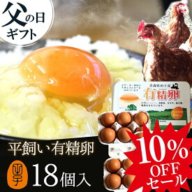 父の日 楽天スーパーSALE 10%OFF 有精卵【生卵18個入】卵 玉子 たまご 高級 卵かけご飯に 生臭さ無し 平飼いでストレスなくのびのび育った鶏が産む健康タマゴ 筋トレ 生卵を飲む方もおすすめ 平飼い有精卵 ギフト お取り寄せグルメ 2024