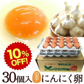 楽天スーパーSALE 10%OFF にんにく卵【生卵30個入(生卵25個+破損保証5個)】卵 玉子 たまご 高級 卵かけご飯に ギフト 青森の特産にんにくを食べて育った鶏が産む健康タマゴ 肉体改造 ダイエット 生卵を飲む方に 養健卵 プレゼント お取り寄せグルメ 送料無料 セール