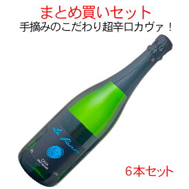 ワインセット　カヴァ　ラ・パシオン　ブリュット　ナチューレ　6本セット　家飲み　まとめ買い　送料無料　＜白＞　＜ワイン／スパークリング＞【沖縄・離島は別料金加算】