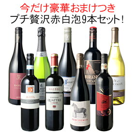 【送料無料】ワインセット ワイン プチ贅沢 全部入り 9本 赤ワイン 白ワイン スパークリング 飲み比べ ソムリエ厳選 ギフト プレゼント 御祝 誕生日 結婚祝い 第30弾