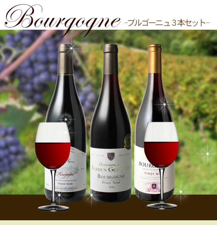 楽天市場】【送料無料】ワインセット ブルゴーニュ 3本 セット  