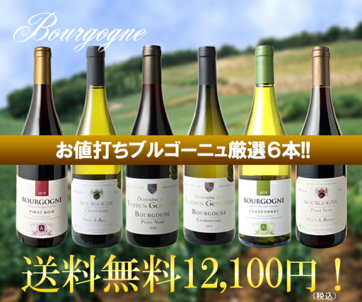 楽天市場】【送料無料】ワインセット ブルゴーニュ 6本 セット ピノ  