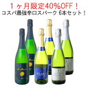 【送料無料】1ヶ月限定40%OFF！コスパ最強辛口スパーク 6本セット ワインセット カヴァ入り オーガニック入り スペイン 7月31日まで