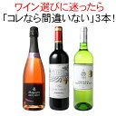 【送料無料】ワインセット 迷ったらこれ 赤ワイン 白ワイン スパークリング ワイン 3本 セット ボルドー スペイン ギフト プレゼント 誕生日 第73弾