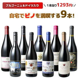 【送料無料】ワインセット ワイン 家飲み 赤 ピノ・ノワール 9本 セット ブルゴーニュ カリフォルニア ドイツ ソムリエ厳選 御祝 誕生日 結婚祝い プレゼントギフト クリスマス お歳暮 パーティー wine 第31弾