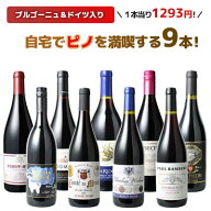 【送料無料】ワインセット ワイン 家飲み 赤 ピノ・ノワール 9本 セット ブルゴーニュ カリフォルニア ド…