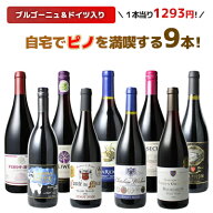 【送料無料】ワインセット 家飲み ピノ・ノワール 9本 セット ブルゴーニュ カリフォルニア ドイツ 赤ワ…