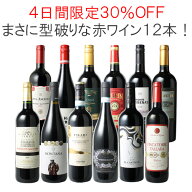 【4日間限定30%OFF】【送料無料】ワインセット 渾身 赤ワイン 12本 セット ボルドー フランス イタリア …