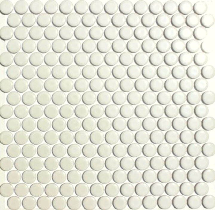 肌触りがいい 送料無料 19mm丸 モザイク タイル 70 アイボリー ケース販売 30シート Pacific Com Co