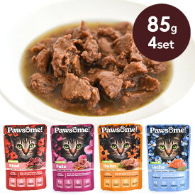 【数量限定】パウサム アソートセット 85g 4パウチセット 猫 キャットフード ウェットフード キャッツファインフード