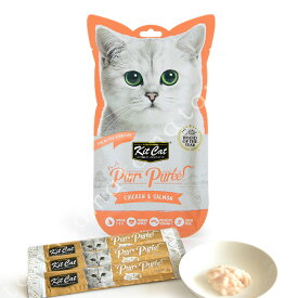 キットキャット パーピューレ チキン&サーモン 60g（15g×4袋） 猫 おやつ 鶏 魚 グレインフリー