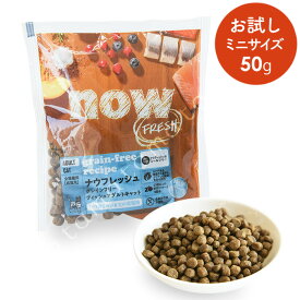 ナウフレッシュ CAT グレインフリー フィッシュアダルトキャット お試しミニサイズ 50g 猫 キャットフード ドライ シニア 超小粒