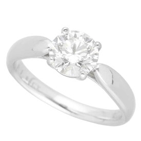 TIFFANY&Co. ティファニー ハーモニー ラウンド ブリリアント エンゲージメント リング ダイヤモンド(1.05ct G-VVS2-3Ex) Pt950 プラチナ 日本サイズ9号 #49【送料無料】ソリティア【代引き手数料無料】指輪【中古】22560702