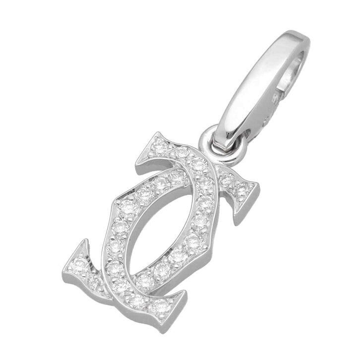 楽天市場】Cartier カルティエ ダイヤモンド 2C チャーム 証明書 750  