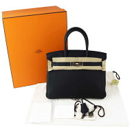 HERMES エルメス バーキン30 ノワール トゴ T刻印 シルバー金具【送料無料】【代引き手数料無料】ブラッ…