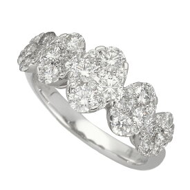 ダイヤモンド(1.44ct)リング 750 K18 WG ホワイトゴールド 日本サイズ約13号 #53 鑑別書【送料無料】【代引き手数料無料】指輪【中古】25110404