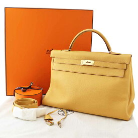 Hermes エルメス　Kelly ケリー40 トリヨンクレマンス ナチュラルサブレ クシュベル ゴールド金具 □B刻印【送料無料】【代引き無料】ハンドバッグ【中古】22440606