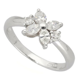 マーキーズ/ラウンドカット ダイヤモンド(0.50ct)リング Pt900 プラチナ 日本サイズ約9号 #49 鑑別書【送料無料】【代引き手数料無料】指輪【中古】25110407