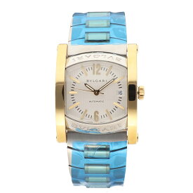 【未使用品】BVLGARI ブルガリ アショーマ AA44SG デイト ホワイト文字盤 750 K18 YG イエローゴールド SS ステンレス 腕時計 自動巻き 34mm Assioma コンビ SWISS【送料無料】【代引き手数料無料】時計【中古】25160608