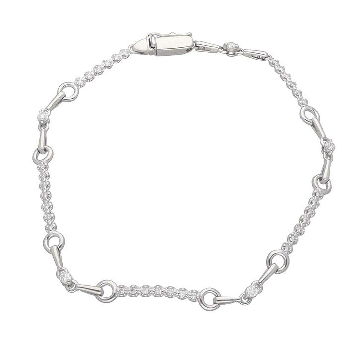 楽天市場】LINE ライン ダイヤモンド(0.54ct)ブレスレット 20cm Pt900  