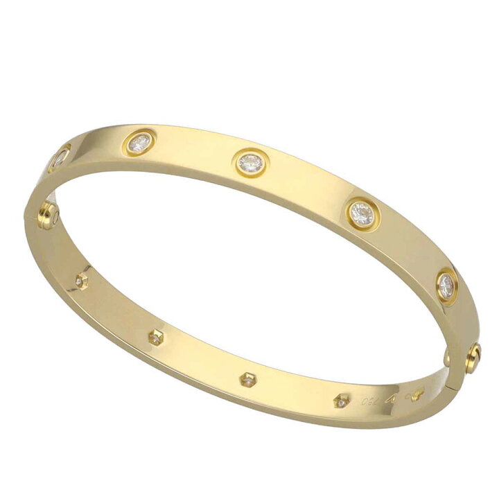 楽天市場】Cartier カルティエ ラブブレス フルダイヤモンド 17cm 750 