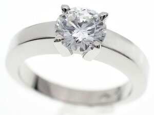 Cartier カルティエ ダイヤ(D1.01ct E-IF) ソリテール デクララシオン ダムール リング PT950 プラチナ 日本サイズ約9号 #49【送料無料】【代引き手数料無料】指輪 レディース【中古】30891207