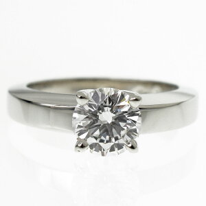 Cartier Cartier Diamond (D1.01ct E-IF) Solitaire Declaration Damour Ring Ref.N4185400 PT950 Platinum Japan size about 9 #49 [Free shipping] [Cash on delivery fee] Ring Ladies [Used] 30891207
