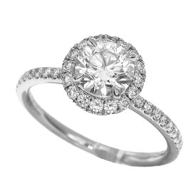 HARRY WINSTON ハリーウィンストン ダイヤ(D0.72ct D-VS1-VG) ラウンド マイクロパヴェ リング PT950 プラチナ 日本サイズ約7.5号 #47.5 HW GIA鑑定書【送料無料】指輪 【中古】30450618