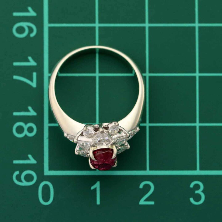 楽天市場】ビルマ産 非加熱ルビー(R1.62ct) ダイヤモンド(0.86ct 