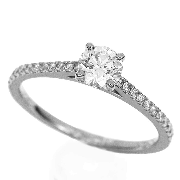 楽天市場】De Beers デビアス DB クラシック パヴェ ソリティア リング 