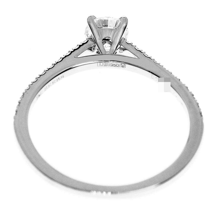 楽天市場】De Beers デビアス DB クラシック パヴェ ソリティア リング 