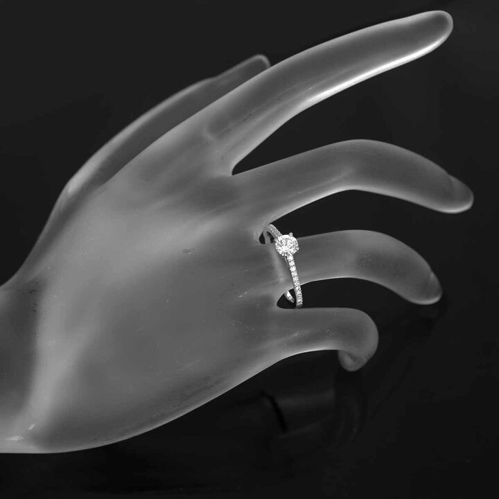楽天市場】De Beers デビアス DB クラシック パヴェ ソリティア リング 
