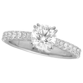 HARRY WINSTON ハリーウィンストン ダイヤモンド(0.75ct F-VVS2-3Ex) ブリリアント ラブ　リング PT950 プラチナ 日本サイズ約7号 #47 HW GIA鑑定書【送料無料】指輪【中古】22270404