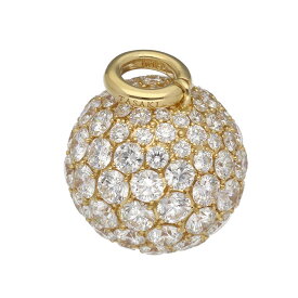 TASAKI タサキ ボール形 ダイヤモンド(5.14ct) ペンダントトップ 750 K18 YG イエローゴールド 鑑別書【送料無料】【代引手数料無料】チャーム【中古】25110423