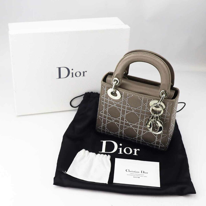 楽天市場】Dior ディオール レディディオール ミニバッグ サテン 