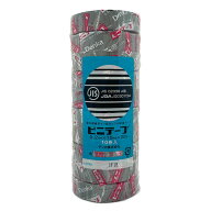 デンカ 絶縁ビニールテープ 19mm×20m 灰 テープ VINYL-GY 電設資材 【10巻き】