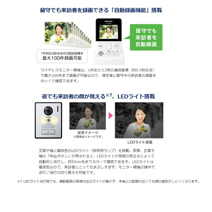 楽天市場】Panasonic ワイヤレステレビドアホン インターホン  