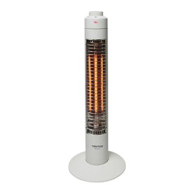 テクノス ハロゲンヒーター 300W スリム 電気ヒーター 転倒OFFスイッチ コードフック付 ホワイト PH-319 冬物家電