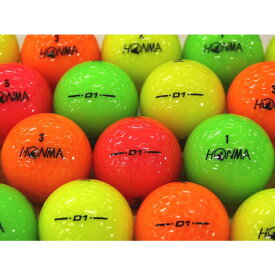 【中古】ABランク ホンマ HONMA D1 2018年モデル カラーボール 30個 球手箱 ロストボール