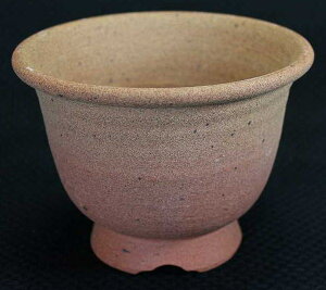 ろくろ挽き 山野草 植木鉢かがり窯益子焼 植木鉢作家 焼物