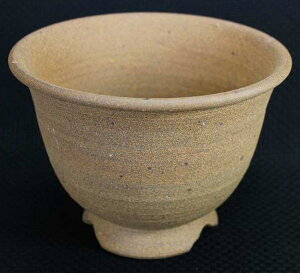 ろくろ挽き 山野草 植木鉢かがり窯益子焼 植木鉢作家 焼物