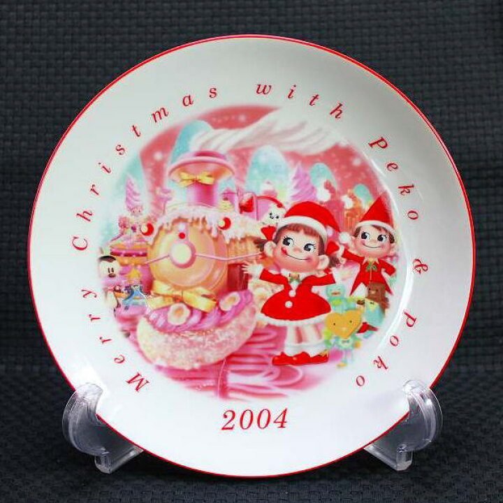 楽天市場】ペコちゃんクリスマスプレート2004年【未使用】不二家 ペコ 