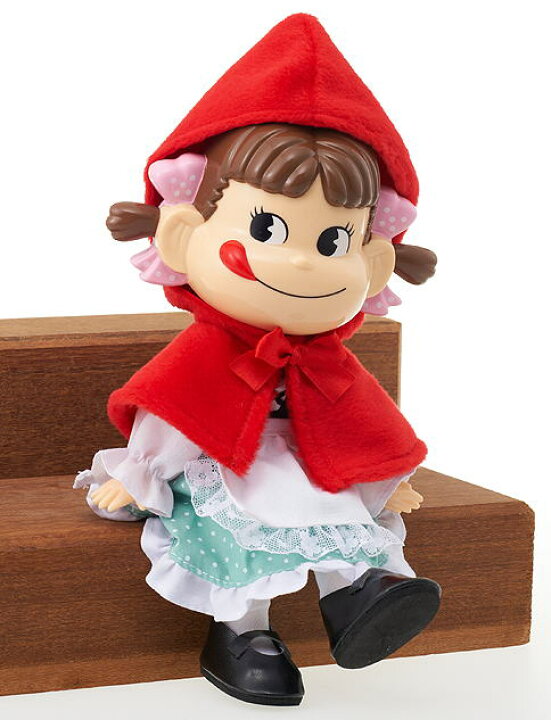 楽天市場 不二家 ペコちゃん童話シリーズ赤ずきんペコちゃん人形 新品同様品 あきんどざむらい