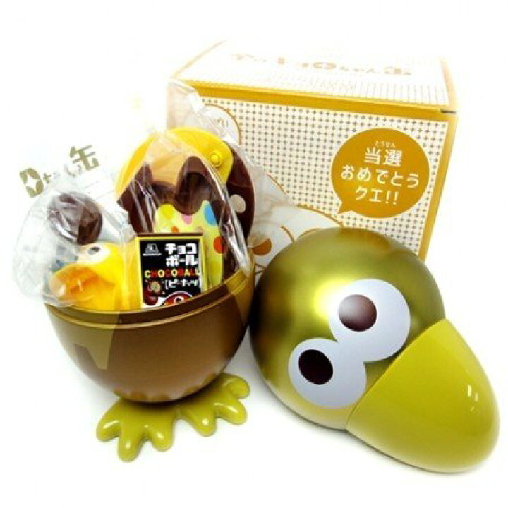 楽天市場】森永製菓チョコボールキョロちゃん金のキョロちゃん缶 